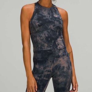 Lululemon Key to Balance Tank | Diamond Dye Graphite Grey Pink Pastel | Size 10